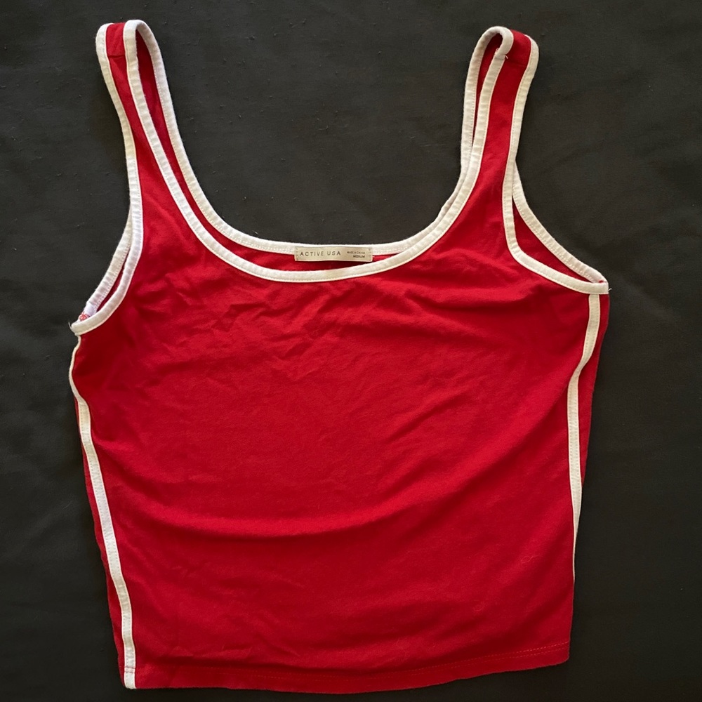 Red tank top